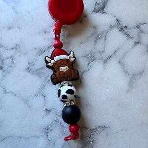 Christmas highland cow